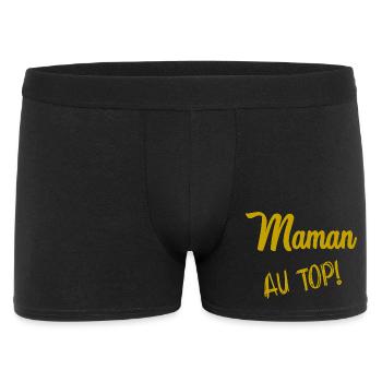 FÊTE DES MÈRES. BONNE FÊTE MAMAN - Boxer Homme - noir - Devant
