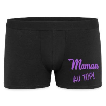 FÊTE DES MÈRES. BONNE FÊTE MAMAN. MAMAN - Boxer Homme - noir - Devant