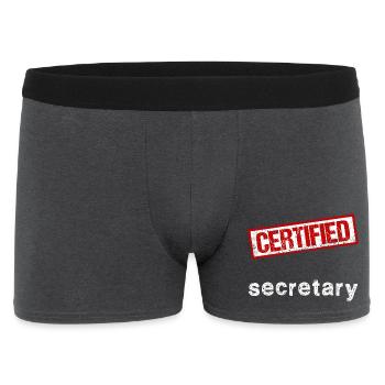 Secretary - Men's Boxer Shorts - charcoal grey - Front