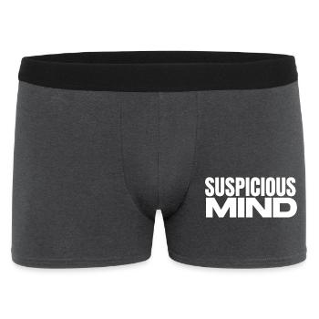 Suspicious Mind - Men's Boxer Shorts - charcoal grey - Front