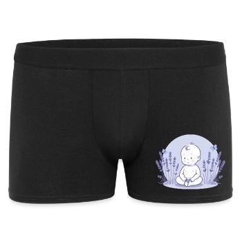 Bébé en lavande - Boxer Homme - noir - Devant