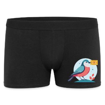 lettre pour vous - Boxer Homme - noir - Devant