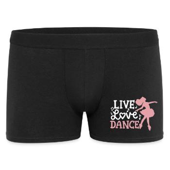 Ballett Tanzen Ballerina - Männer Boxer Shorts - Schwarz - Vorne