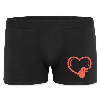 Hundeliebhaber Hundebesitzer - Männer Boxer Shorts - Schwarz - Vorne