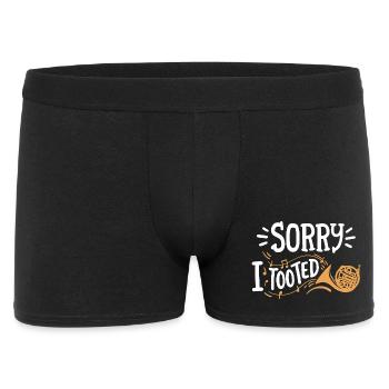 Waldhornspieler Waldhornist - Männer Boxer Shorts - Schwarz - Vorne