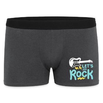 E-Gitarre Gitarrist - Männer Boxer Shorts - Anthrazit - Vorne