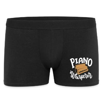 Klavierspieler Pianist - Männer Boxer Shorts - Schwarz - Vorne