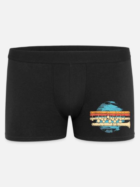 Flute Graphic - Men's Boxer Shorts - black