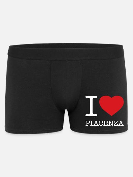 I LOVE PIACENZA - Men's Boxer Shorts - black
