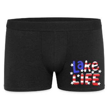 See Natur Seeliebhaber - Männer Boxer Shorts - Schwarz - Vorne