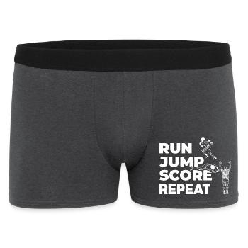 Le dicton du football américain - Boxer Homme - charbon - Devant