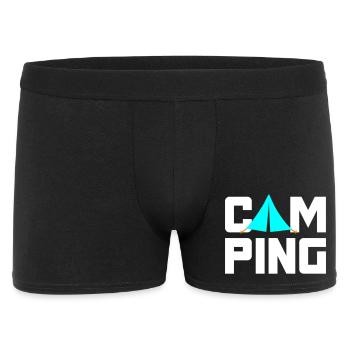 Camping Tent Camper Cool Quotes Van Life Outdoor - Men's Boxer Shorts - black - Front