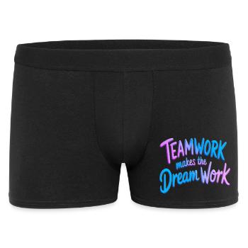 Le travail d’équipe fait fonctionner le rêve - Boxer Homme - noir - Devant
