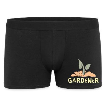 Jardiniers passionnés - plantes et fleurs - Boxer Homme - noir - Devant
