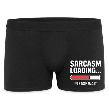 Sarcasme Chargement Drôle Dire Sarcastique Citation Cadeau - Boxer Homme - noir - Devant