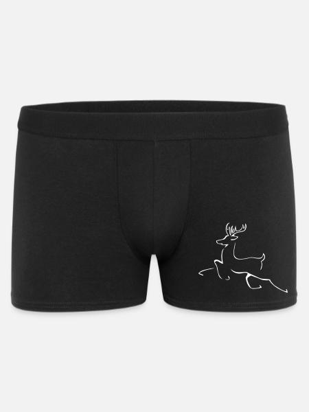 Reindeer Silhouette | Reindeer Stylish - Men's Boxer Shorts - black