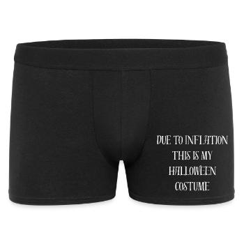 En raison de l’inflation, c’est mon drôle de costume d’Halloween - Boxer Homme - noir - Devant