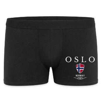 Oslo Norway, elegant and minimalist design - Men's Boxer Shorts - black - Front