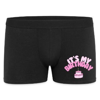 It's My Birthday Shirt | Birthday with cake - Men's Boxer Shorts - black - Front