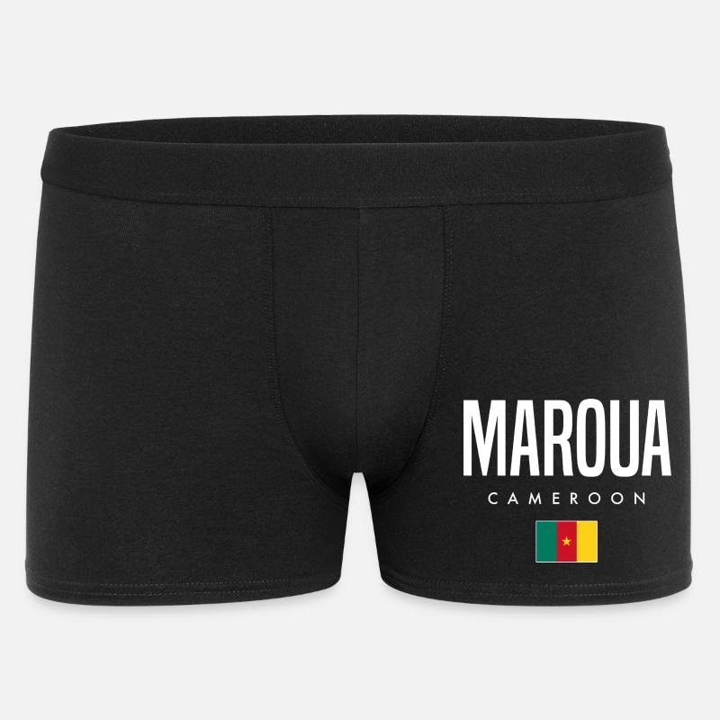 Maroua Kamerun Kameruner - Männer Boxer Shorts - Schwarz