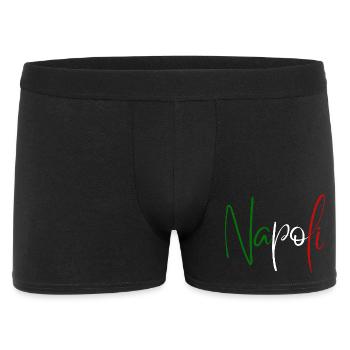 I love Naples, elegant minimalist design - Men's Boxer Shorts - black - Front
