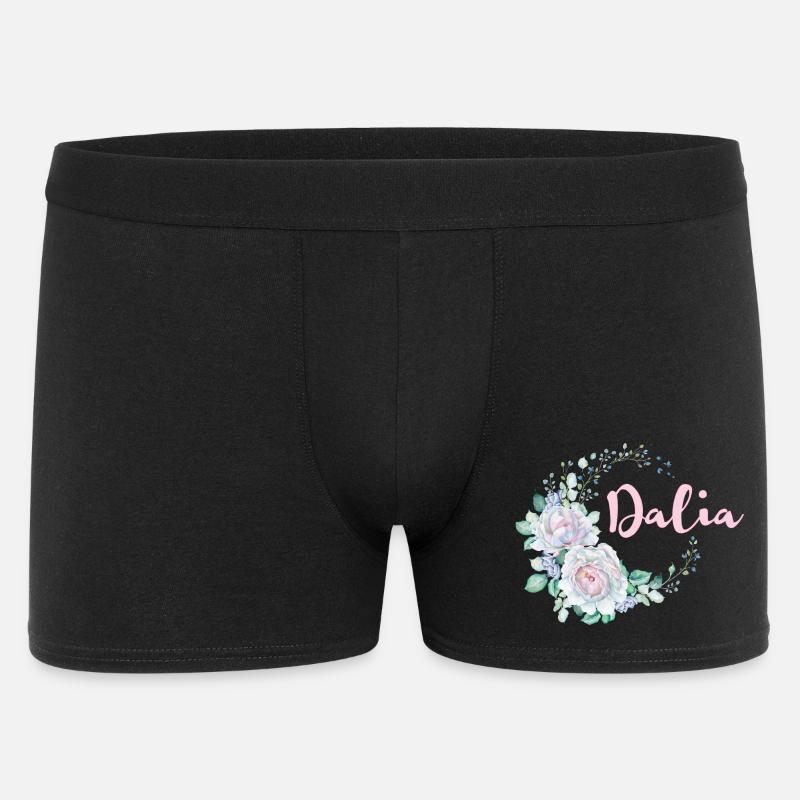 Für Dalia - Männer Boxer Shorts - Schwarz