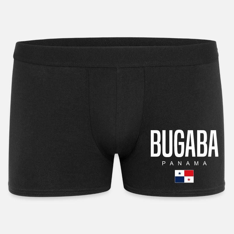 Bugaba Panama Panamaer - Männer Boxer Shorts - Schwarz