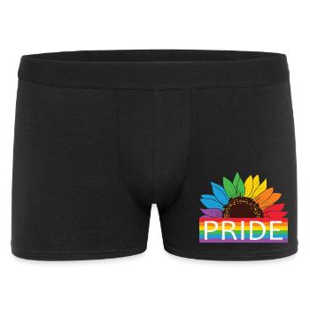 Pride Sunflower Rainbow - Men's Boxer Shorts - black - Front