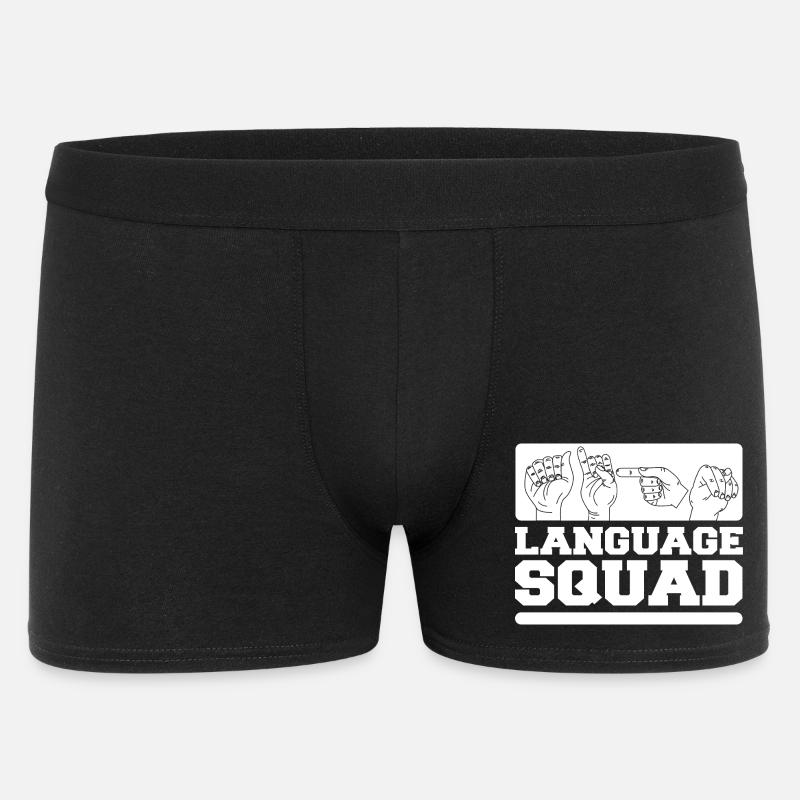 ASL Sign Language Interpreter - Men's Boxer Shorts - black