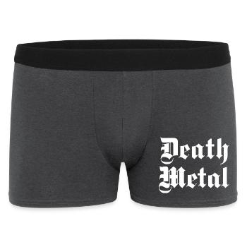 Death Metal Glyphs Tee - Men's Boxer Shorts - charcoal grey - Front