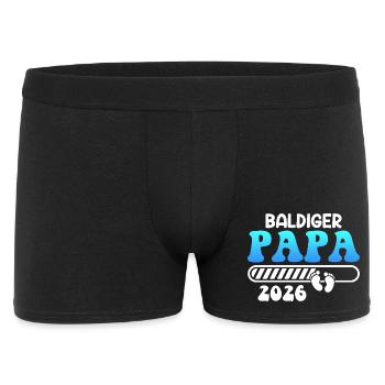 SOON DAD 2026 Fatherhood Funny - Men's Boxer Shorts - black - Front