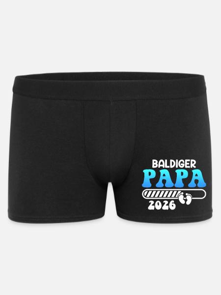 SOON DAD 2026 Fatherhood Funny - Men's Boxer Shorts - black