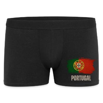 Drapeau du Portugal, fabriqué au Portugal - Boxer Homme - noir - Devant