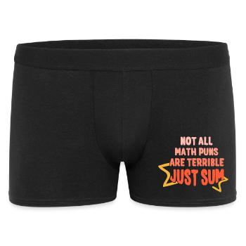 Dicton mathématique amusant Professeur de mathématiques - Boxer Homme - noir - Devant