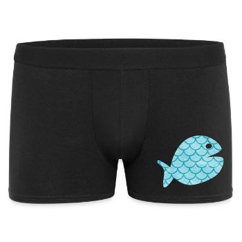 Écailles de Poisson Motif Mer Maritime Océan Hambourg - Boxer Homme - noir - Devant