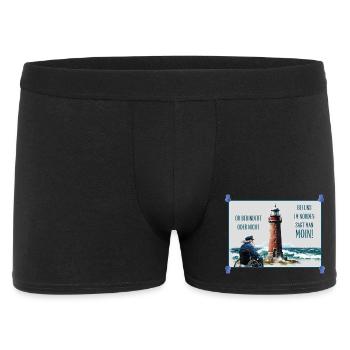North German Lighthouse on the topic of inclusion - Men's Boxer Shorts - black - Front