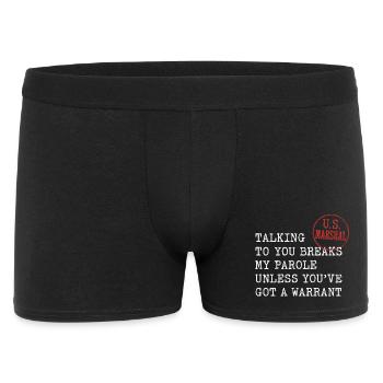 Funny Law Enforcement Shirt for Cops Detectives - Men's Boxer Shorts - black - Front