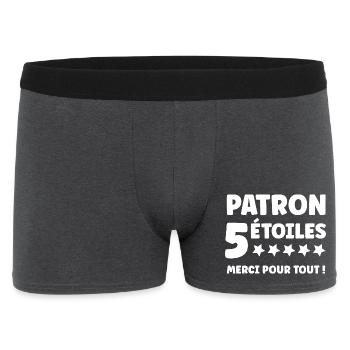 Chef - Männer Boxer Shorts - Anthrazit - Vorne