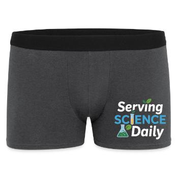 Au service de la profession d’expert diététicien de Science Daily - Boxer Homme - charbon - Devant