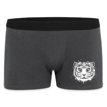 Tigre blanc artistique – Œuvres tribales - Boxer Homme - charbon - Devant