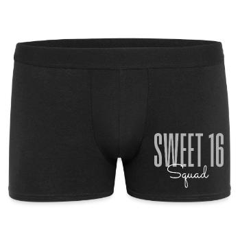 Équipe des 16 ans – Équipe des fêtes d’anniversaire mignonnes - Boxer Homme - noir - Devant