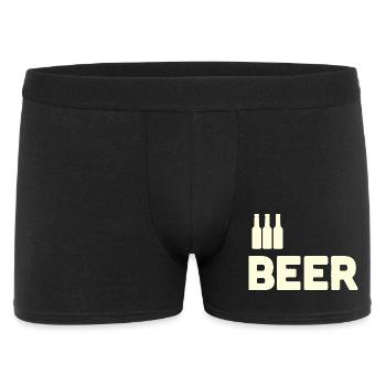 Bierliebhaber - Männer Boxer Shorts - Schwarz - Vorne