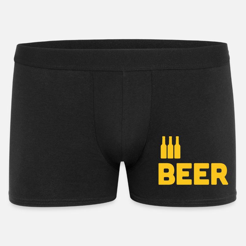 Bierliebhaber - Männer Boxer Shorts - Schwarz