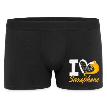 Membre du groupe I Love Saxophone Orchestra - Boxer Homme - noir - Devant