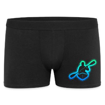 Canoe Paddle Boat Kids Men Boys Kayak - Men's Boxer Shorts - black - Front
