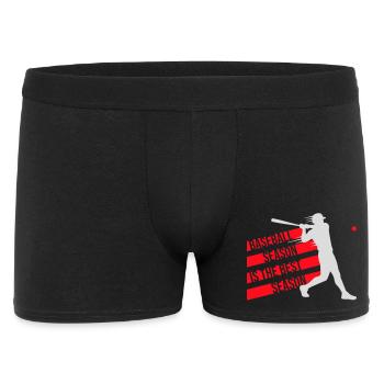Baseball Season Is The Best Season Fan Game Sports - Men's Boxer Shorts - black - Front