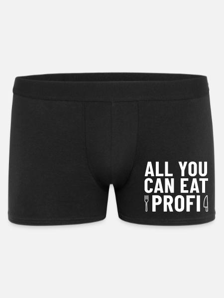 Couteau et fourchette professionnels à volonté - Boxer Homme - noir