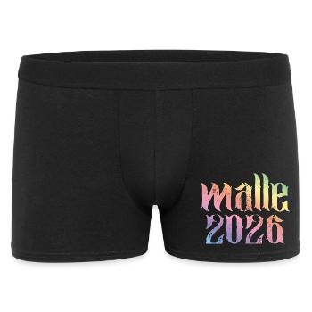Malle 2026 Multicolore - Boxer Homme - noir - Devant