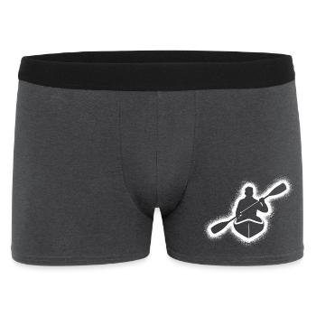 Canoe Paddle Boat Kids Men's Kayak - Men's Boxer Shorts - charcoal grey - Front
