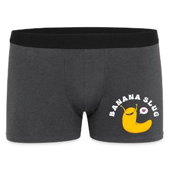 escargot banane - Boxer Homme - charbon - Devant